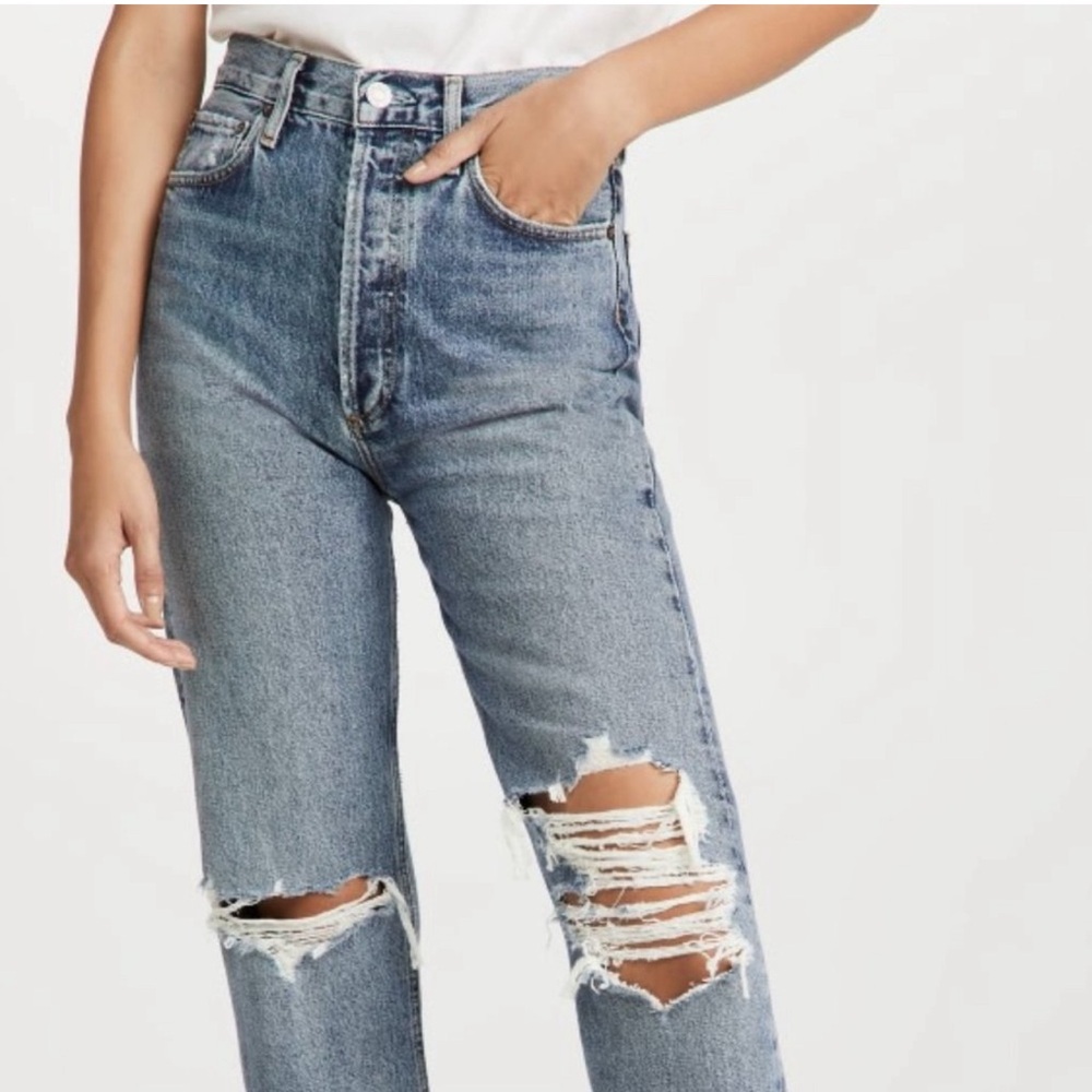AGOLDE 90s Pinch Waist High Rise Straight Leg Jean size 25